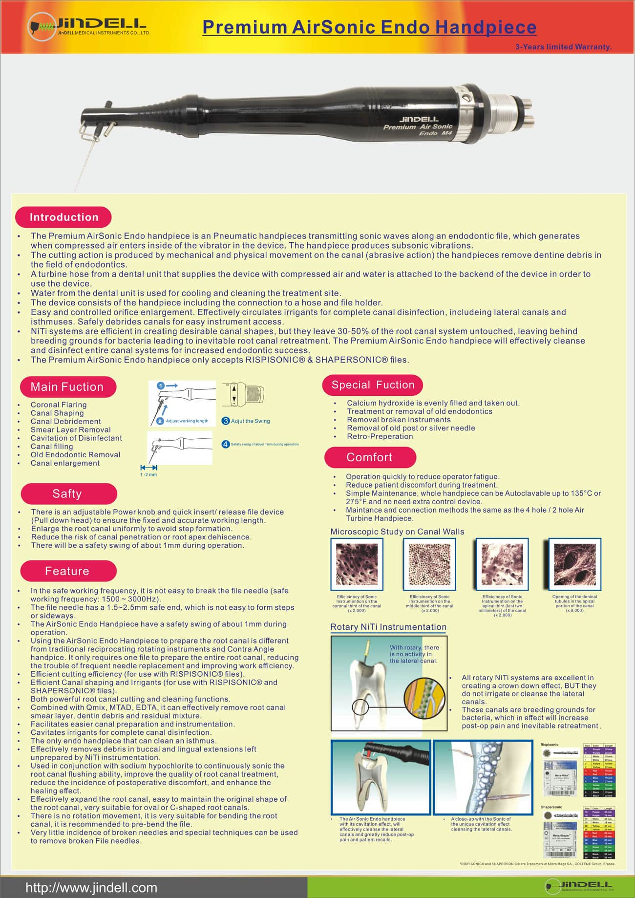 Premium AirSonic Endo Handpiece