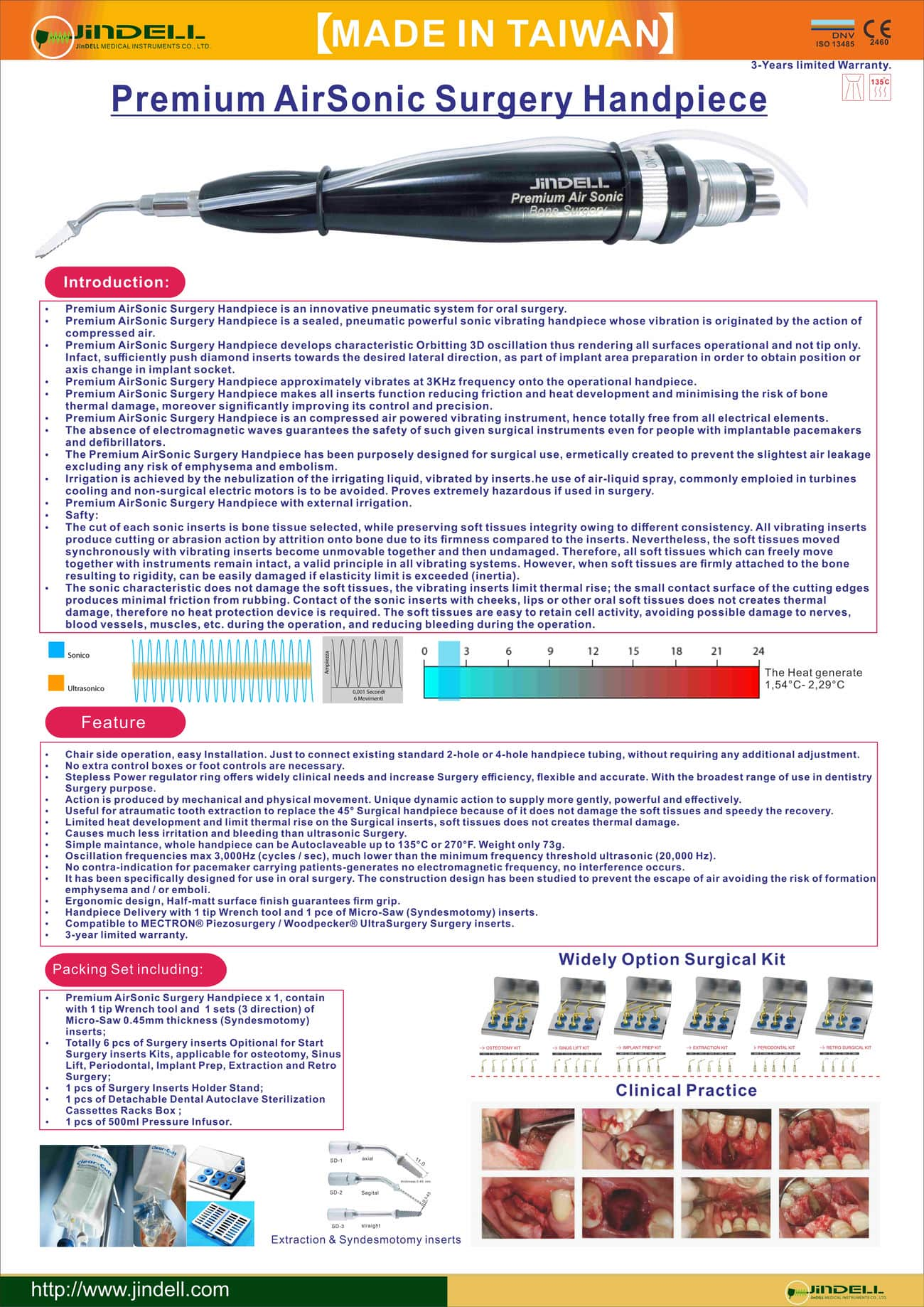 Premium AirSonic Surgery Handpiece