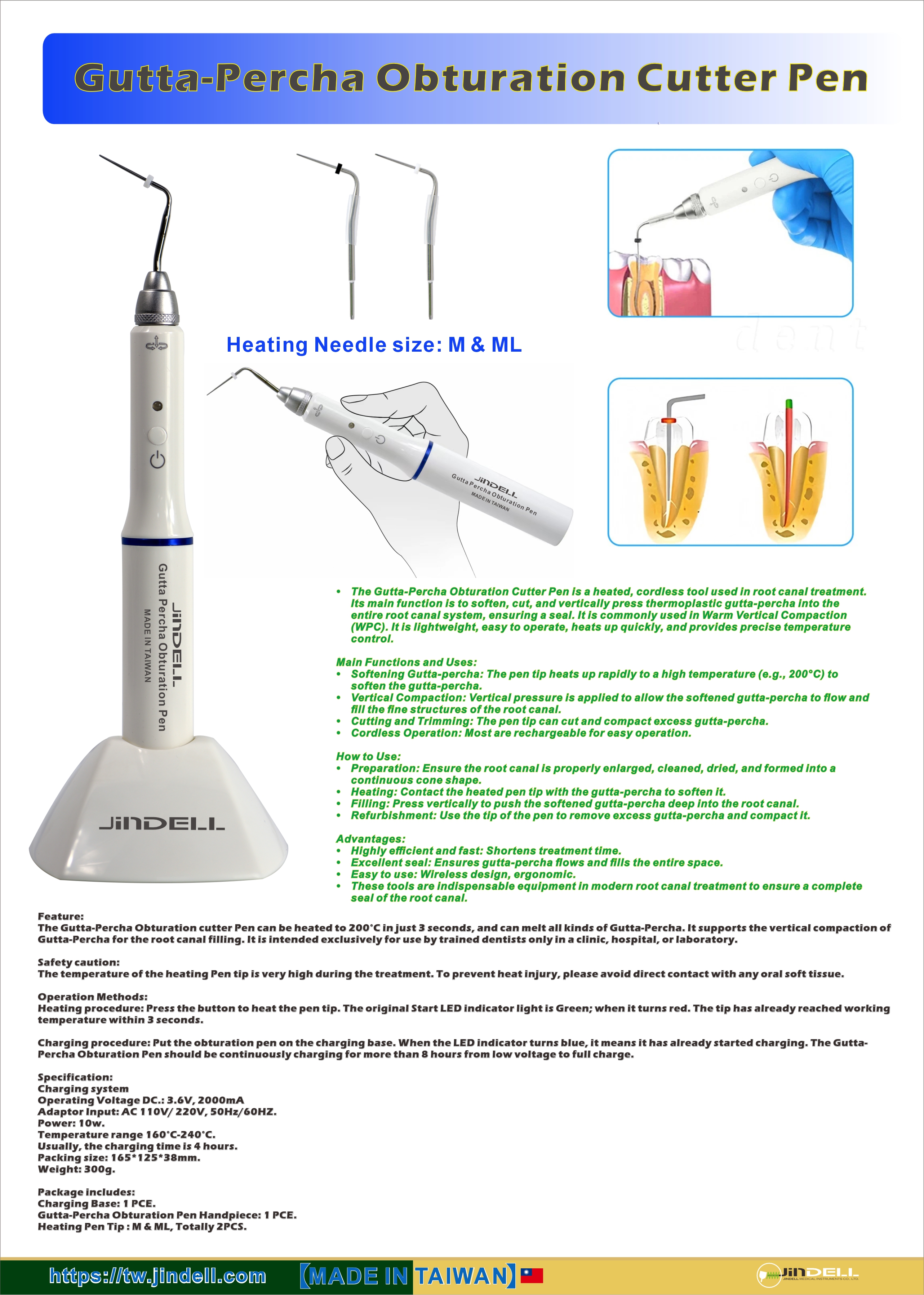 Gutta-Percha Obturation Cutter Pen