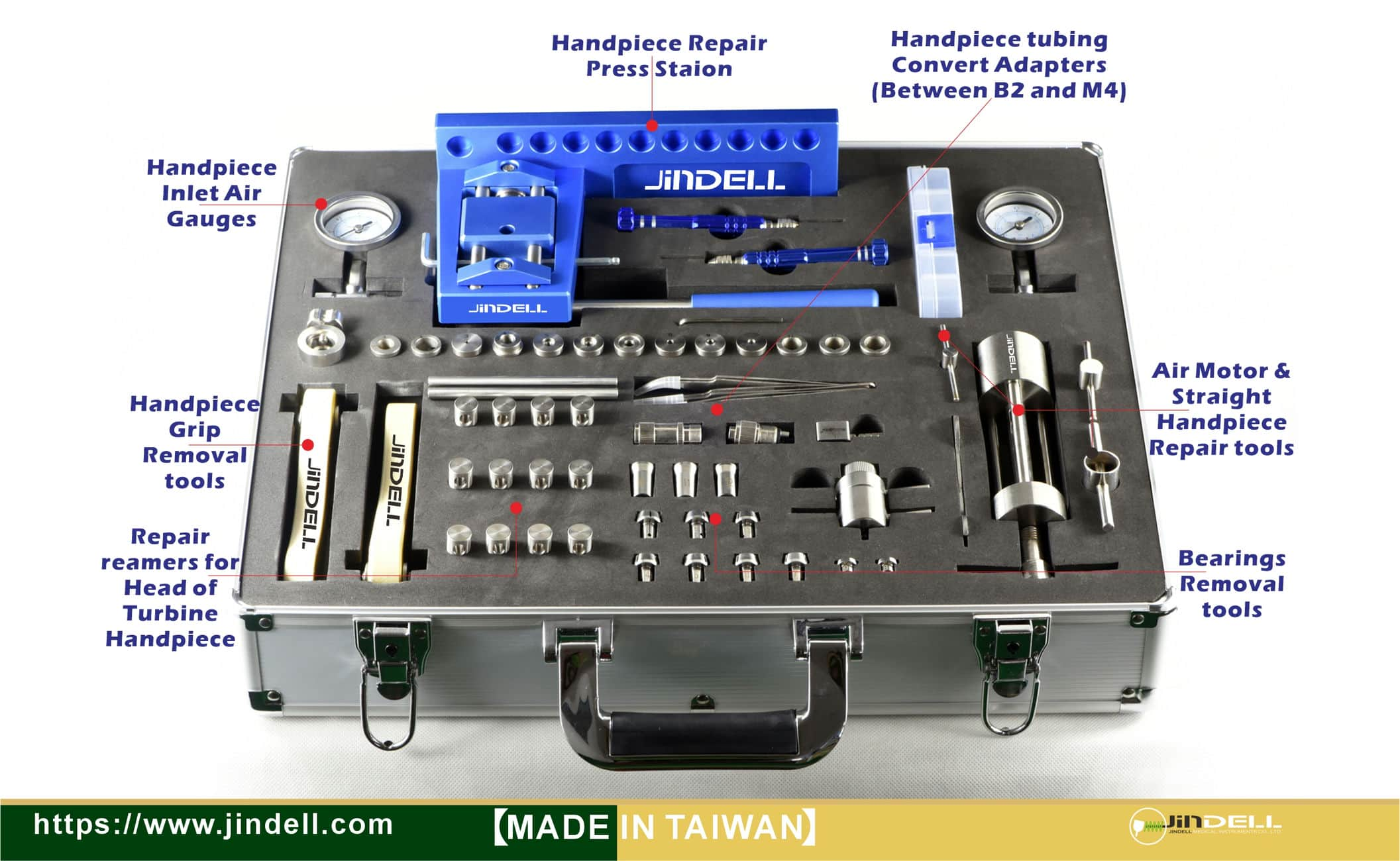 Luxury handpiece repair station