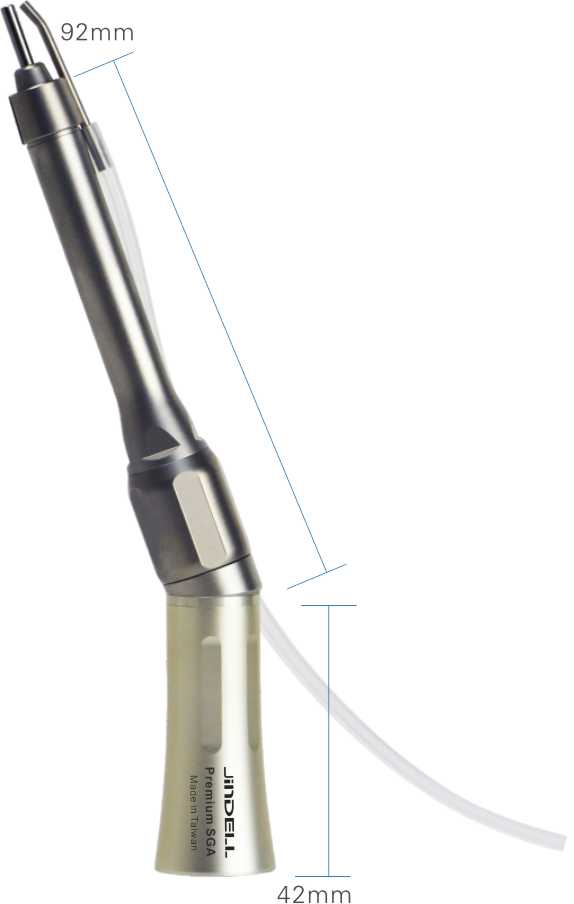 Premium SGA - Micro Surgery Straight Handpiece with 20° Angle Head