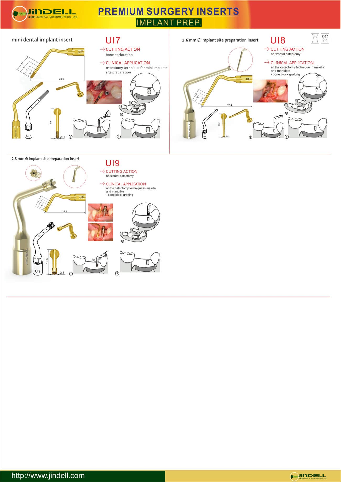 JinDELL Premium Surgery Inserts- Implant Prep.-1