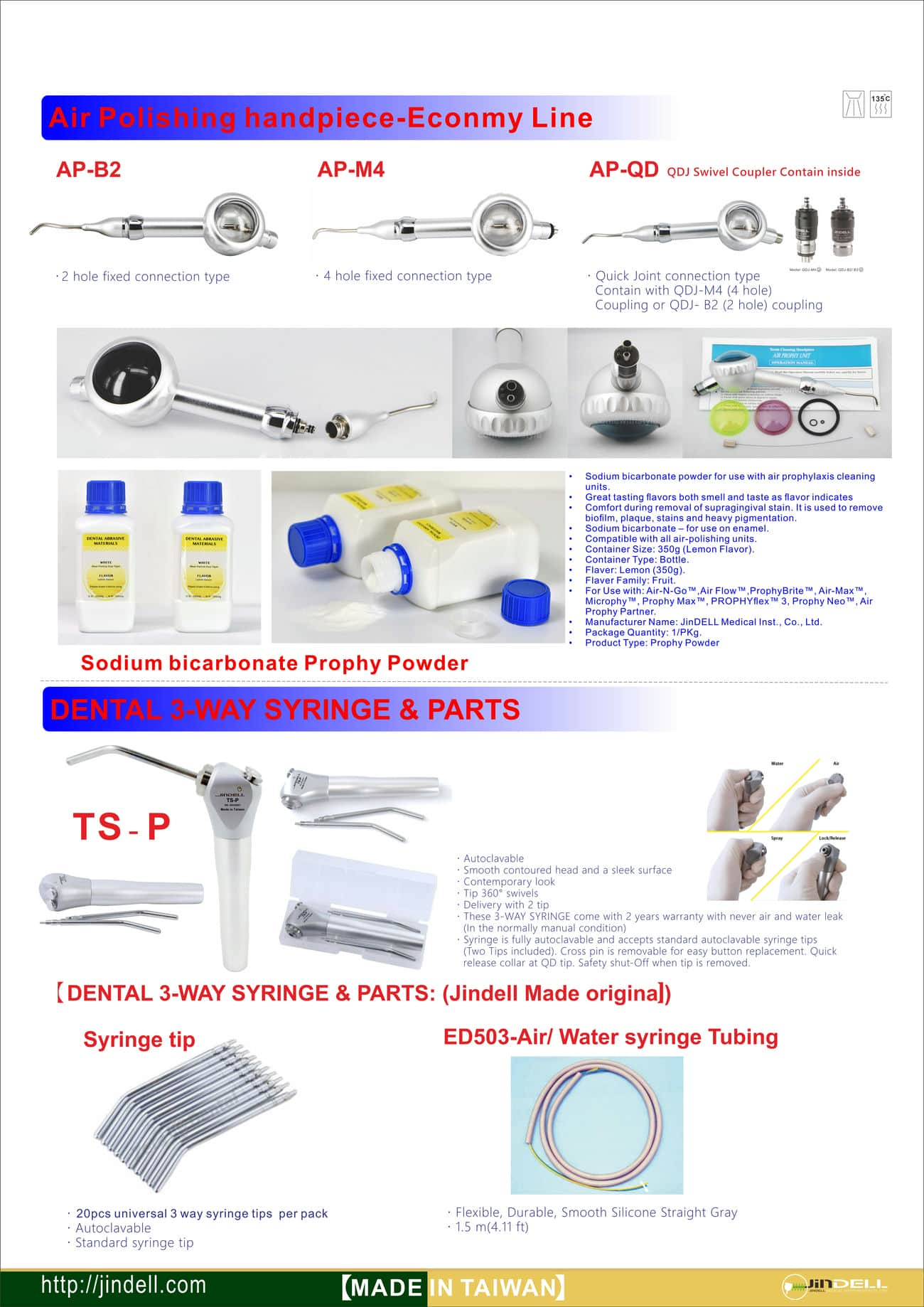 Air Polishing Handpiece & Triple Syringe