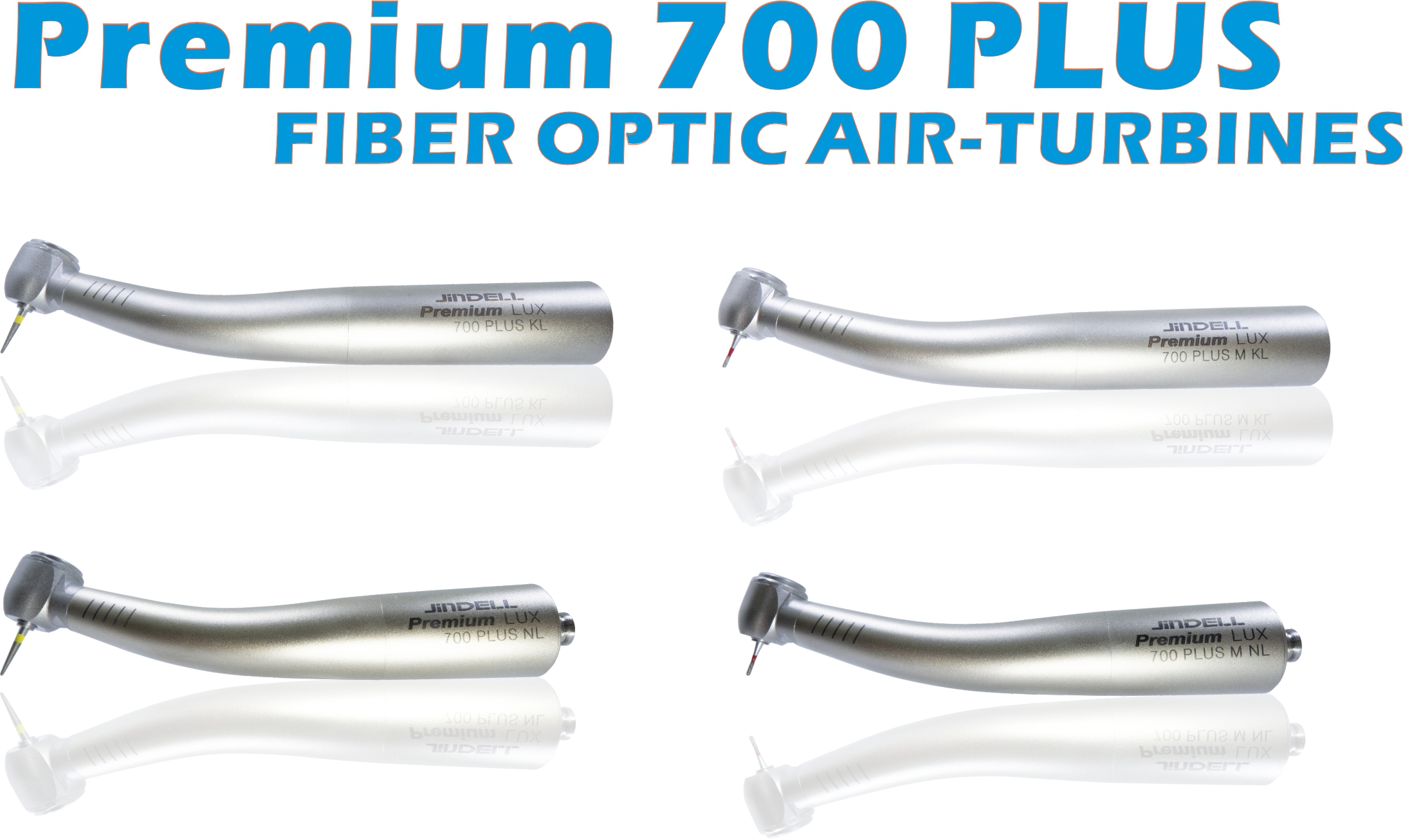 JinDELL Premium LUX 700 PLUS stainless steel fiber-optic high-speed dental handpiece